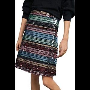 Moulinette Anthropologie Sequin Skirt